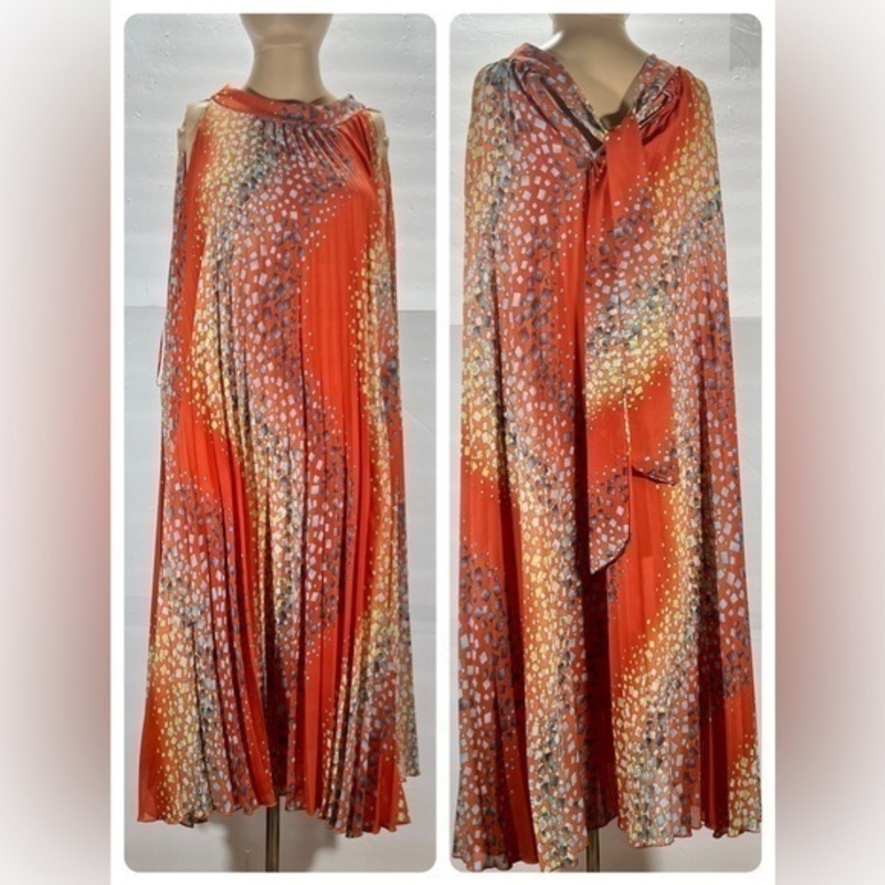 BLOOMING ROSE MULTICOLOR SLEEVELESS DRESS SIZE 16